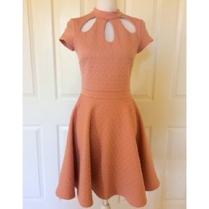 Bebe fit and flare quilted dress